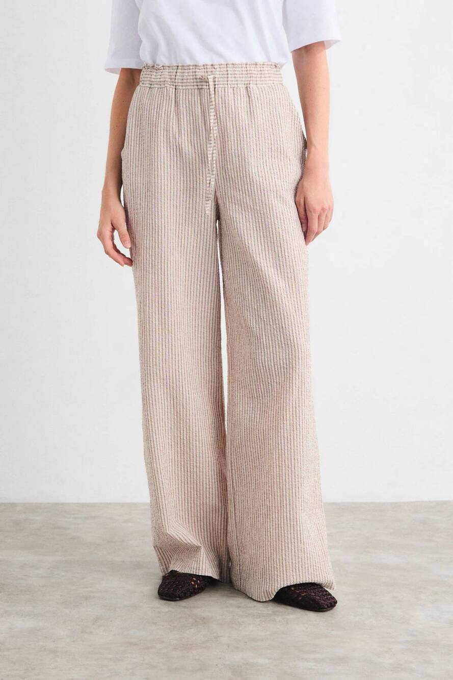 NEW MUS & BOMBON eclipse stripe pant in tostada